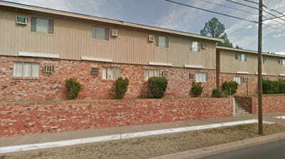 Outside view of the Village Square Apartments